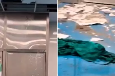 rea del INEN afectada por desperfecto.