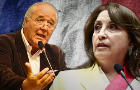 Vctor Garca Belande y Dina Boluarte