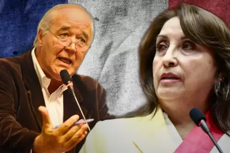 Vctor Garca Belande y Dina Boluarte
