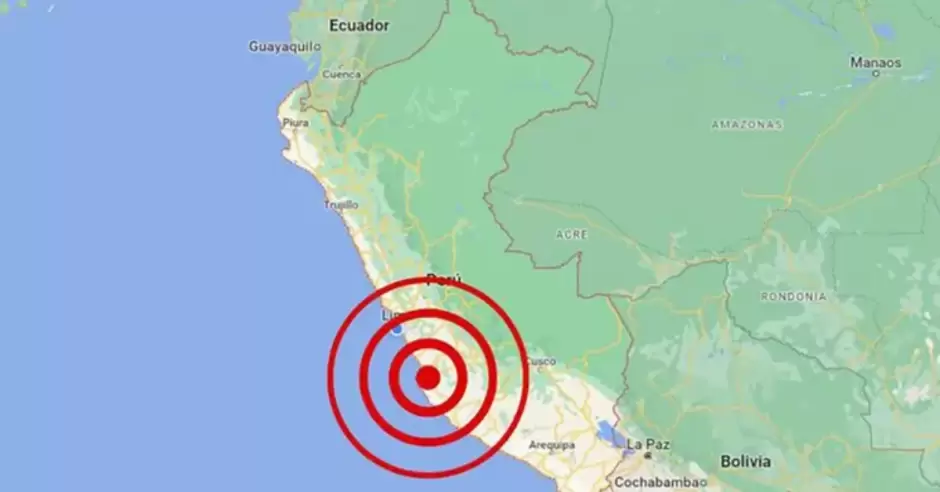 Fuerte sismo sacude el sur del Perú: Este es el epicentro y magnitud del temblor de hoy