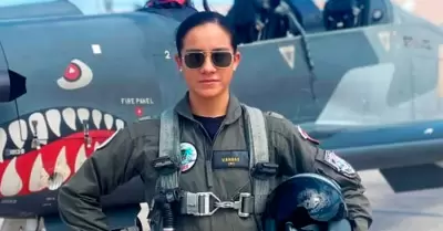 Ashley Vargas, alférez de la FAP.