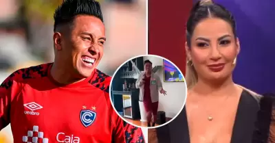 Christian Cueva reaparece celebrando tras acusación de Pamela López.
