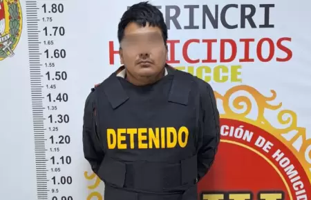Jean Carlos Montero Huaylinas fue capturado por la Polica Nacional del Per.