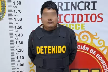 Jean Carlos Montero Huaylinas fue capturado por la Polica Nacional del Per.