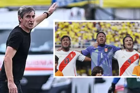 Oscar Ibez felicit a sus jugadores tras empate ante Colombia.