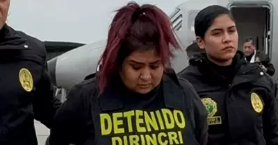 Pareja de 'El Monstruo' en Lima tras captura en Bolivia.