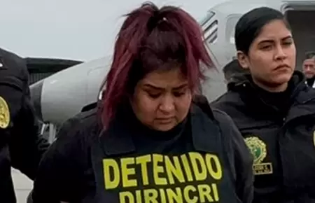 Pareja de 'El Monstruo' en Lima tras captura en Bolivia.