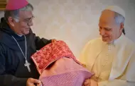 Obispo de Chota-Cutervo se rene con el papa Len XIV y le entrega una alforja chotana