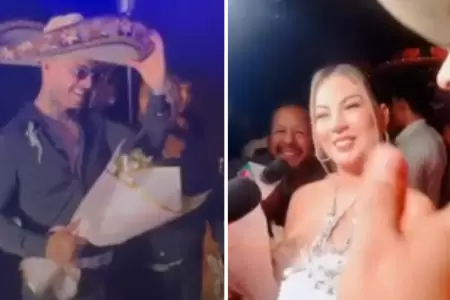 Paul Michael sorprende con serenata a Pamela Lpez por su cumpleaos.