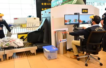 Sunat incautar bienes si no se declaran en el nuevo Aeropuerto Jorge Chvez.
