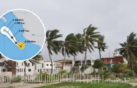 Tormenta tropical Brbara se convierte en huracn.