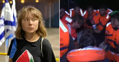 Greta Thunberg y activistas detenidos por Israel.