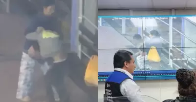 ATE: Madre golpea a su hijo por no saber amarrarse los pasadores