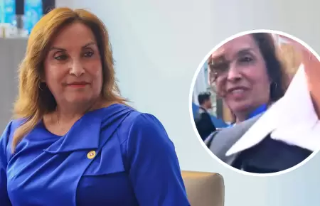 Dina Boluarte evita a la prensa peruana en Francia.