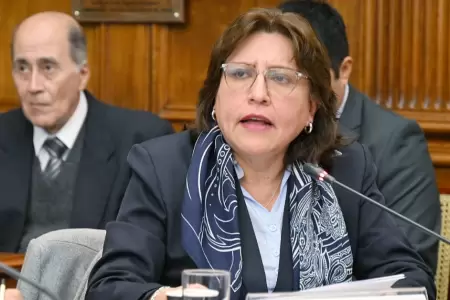 Delia Espinoza pide presupuesto adicional para cubrir gastos del Ministerio Pbl