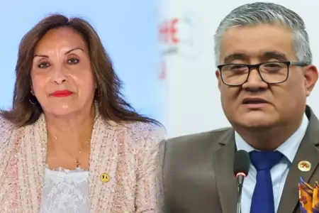 Dina Boluarte y ministro del Ambiente.