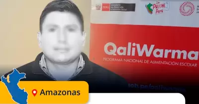Funcionario de Qali Warma en Amazonas.