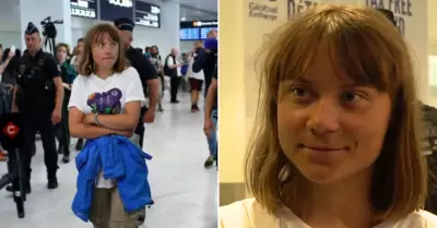Greta Thunberg fue deportada por Israel.