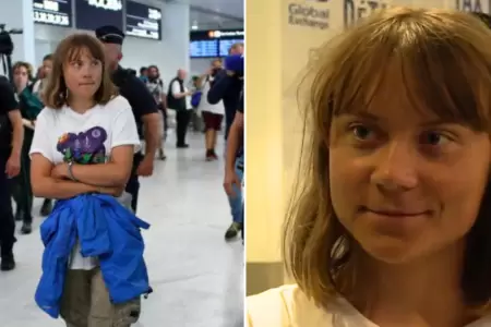 Greta Thunberg fue deportada por Israel.