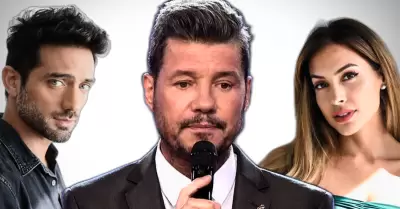 Pablo Heredia, Marcelo Tinelli y Milett Figueroa.