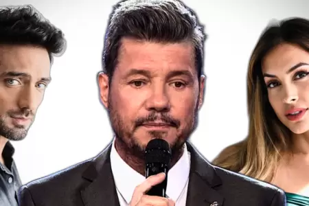 Pablo Heredia, Marcelo Tinelli y Milett Figueroa.