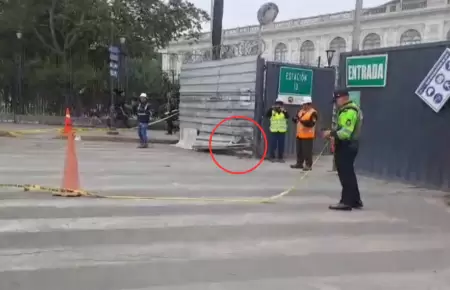 Detonan explosivo en obra de la Línea 2 del Metro de Lima.