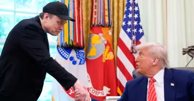Elon Musk y presidente Donald Trump.