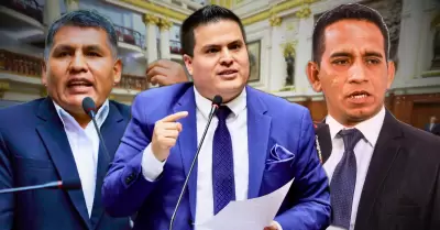 Diego Bazán, Jaime Quito y Elvis Vergara
