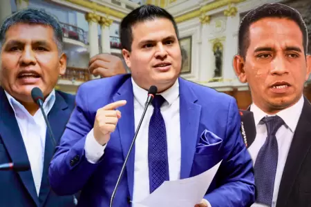 Diego Bazn, Jaime Quito y Elvis Vergara