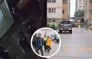 A balazos y machetazos: Presuntos criminales se enfrentaron dentro de condominio en Comas