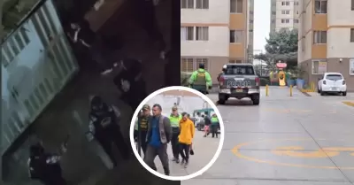 Presuntos criminales se enfrentaron dentro de condominio en Comas