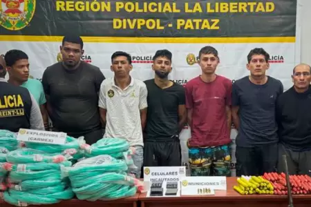 Detienen a presuntos delincuentes en Pataz.