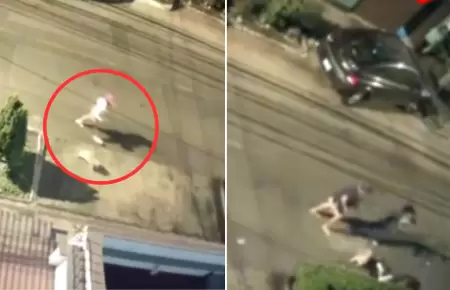 Perro rottweiler ataca a joven en Chorrillos