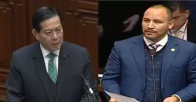 Muñante responde a Eduardo Arana en debate por voto de confianza