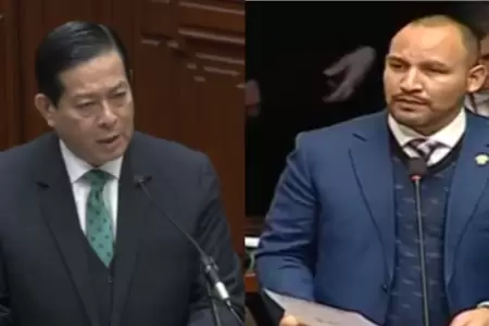 Muante responde a Eduardo Arana en debate por voto de confianza