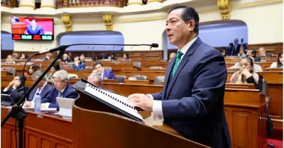 Pleno del Congreso otorga voto de confianza al Gabinete Arana.