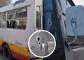 Terror en SMP: Criminales atacan a balazos dos buses cerca de la Av. Canta Callao
