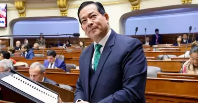 Eduardo Arana agradeció al Congreso tras el voto de confianza.