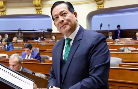 Eduardo Arana agradeci al Congreso tras el voto de confianza.