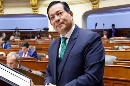 Eduardo Arana agradeci al Congreso tras el voto de confianza.