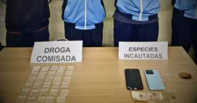 Menores de edad vendían drogas