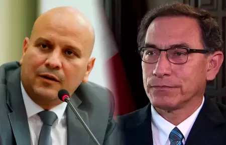 Alejandro Salas y el expresidente Martn Vizcarra.