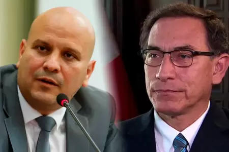 Alejandro Salas y el expresidente Martn Vizcarra.