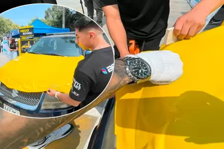 Vinilado amarillo para taxistas.