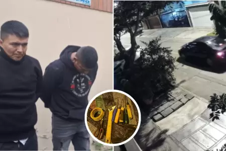 Capturan sujetos cuando pretendan robar vivienda en La Molina
