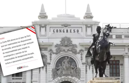 CIDH rechaza amnistía a militares y policías.