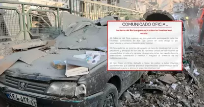 Gobierno del Perú se pronuncia sobre bombardeos en Irán.