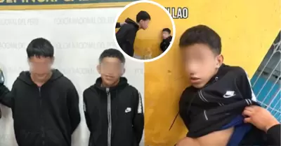 PNP detiene a dos menores de edad que portaban armas de fuego abastecidas