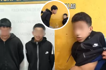 PNP detiene a dos menores de edad que portaban armas de fuego abastecidas