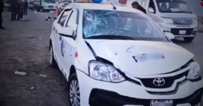 hombre falleció tras ser arrollado por un taxi